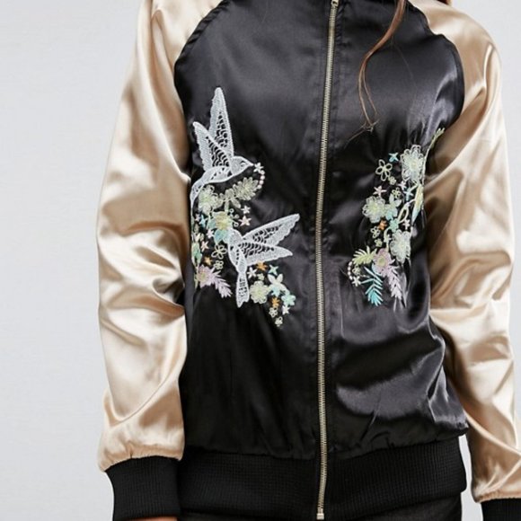 Asos Brave Soul Tall Bomber Jacket - Picture 3 of 8